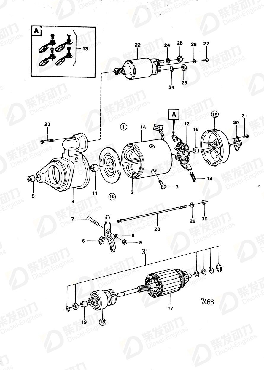 沃尔沃 水泵螺丝 6210774 图纸